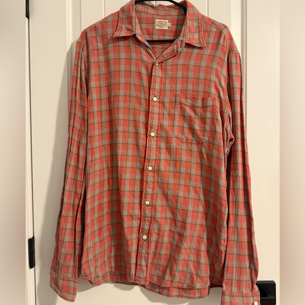 Faherty Casual Plaid Button Down Shirt